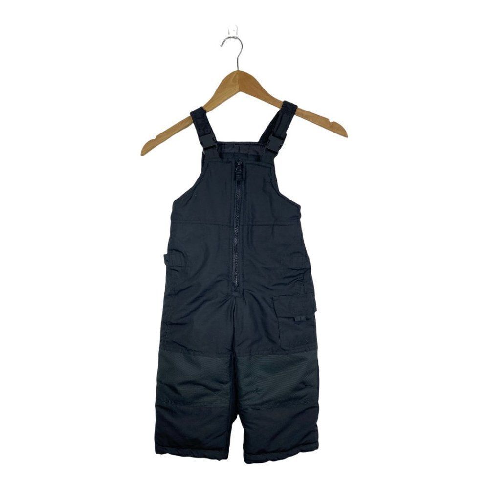 LONDON FOG Youth Kids Unisex Black Snow Bib Ski Suit US 2T